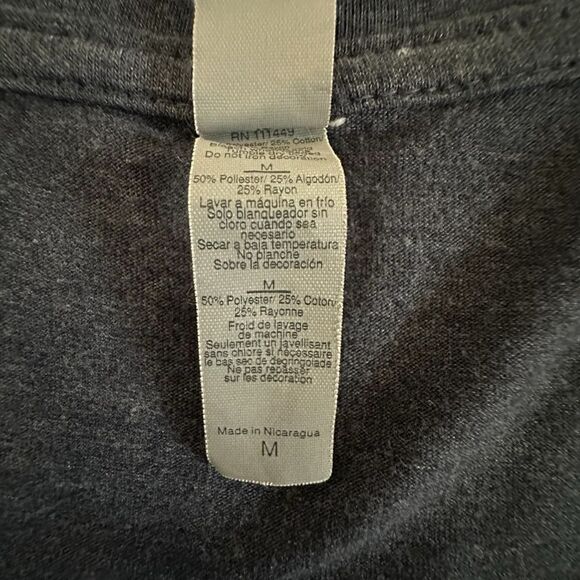 Outrigger Volleyball T-Shirt~Women’s blue heather ~no seam shoulder ~rounded hem - Picture 10 of 10